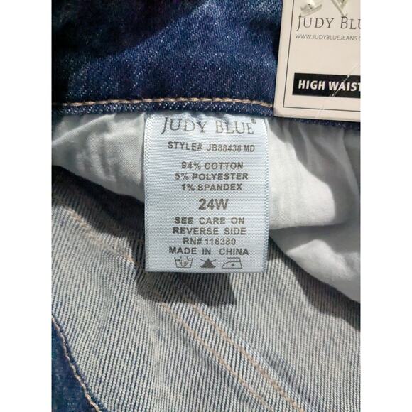 Judy Blue Straight Leg Jeans Womens Plus Size 24W Denim - Picture 8 of 10